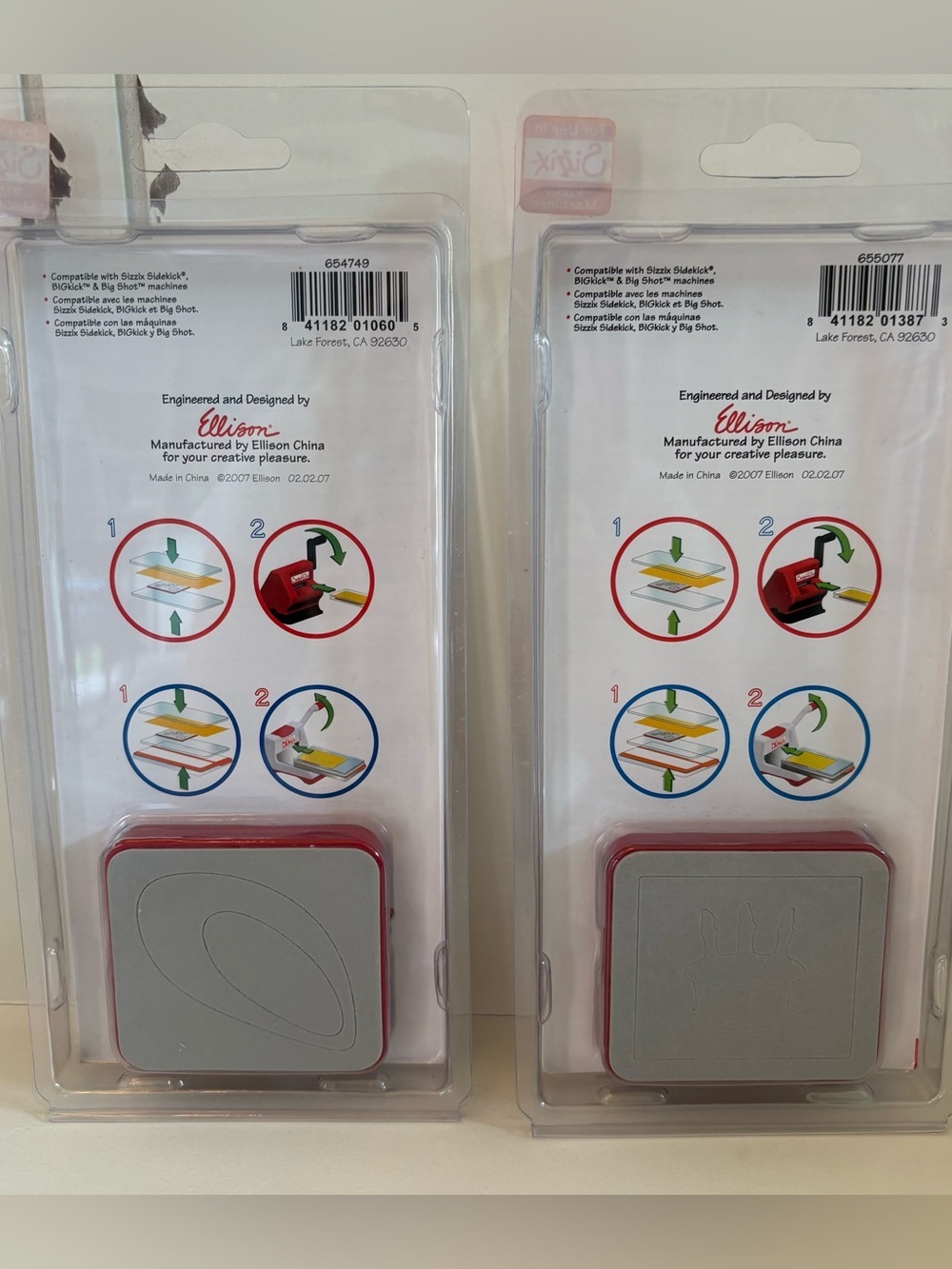 2 New Sizzix Sizzlits Die Cut Sets: Birthday & Floral - Picture 4 of 4
